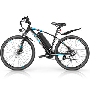 Gocio 500W 27.5" Electric Bike, Max 19.8mph Electric Mountain Bike 48V 10.4Ah Removable Battery Commuter Ebike for Adults, LCD Display Electric Bicycles, Shimano 21 Speed UL2849 Certified - GOCIO