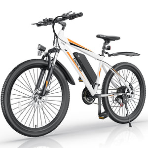 Gocio 500W Electric Bike 26" Electric Bicycle for Adults Max 19.8mph Cruise Control System Ebike, Mountain Bike with Removable 48V 375Wh Lithium-Ion Battery, 21 Speed E Bicycle for Man Woman UL2849 - GOCIO