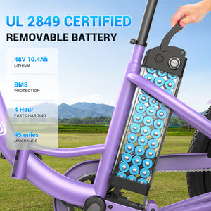 Gocio Electric Tricycle for Adults, Peak 500W Motor Electric Trike 48V 10.4AH UL2849 Battery, Cargo Motorized Tricycle, Shimano 7 Gears 3-Wheel Electric Bike for Adults & Seniors - GOCIO