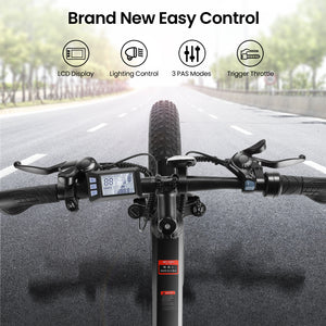 Gocio Ebike 750W Peak, 26"x4" Fat Tire Electric Bike, Full Suspensions, 48V 10.4Ah Foldable Electric Bikes Adult, LCD, 21 Speed, Electric Mountain Bike UL2849 - GOCIO