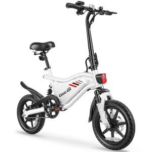 Gocio Ebikes 14"×2.1" Foldable Electric Bicycle for Adults, 550W Peak Commuter E-Bike, 48V 7.8Ah Battery, LCD Dispaly, Electric Bike Small Tire City Ebikes for Women UL2849 - GOCIO
