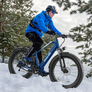 Gocio Peak 1000W Electric Mountain Bike, 26" x 4.0" Fat Tire Electric Bike, 48V 15Ah Battery, 28MPH Adult Electric Bicycle with Taillight, Control Cruise Mode, Ebike for Off Road, Sand, Snow, UL2849 - GOCIO