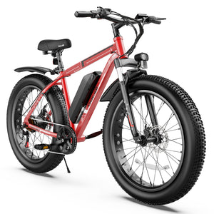 Gocio 26" 4.0 Fat Tire Electric Bike for Adults, 500W Adults E Bike, 48V 13Ah Battery, Max 22Mph Electric Mountain Bike Beach Bicycle Snow Bike Ebike for Men, Professional 7-Speed UL2849 - GOCIO