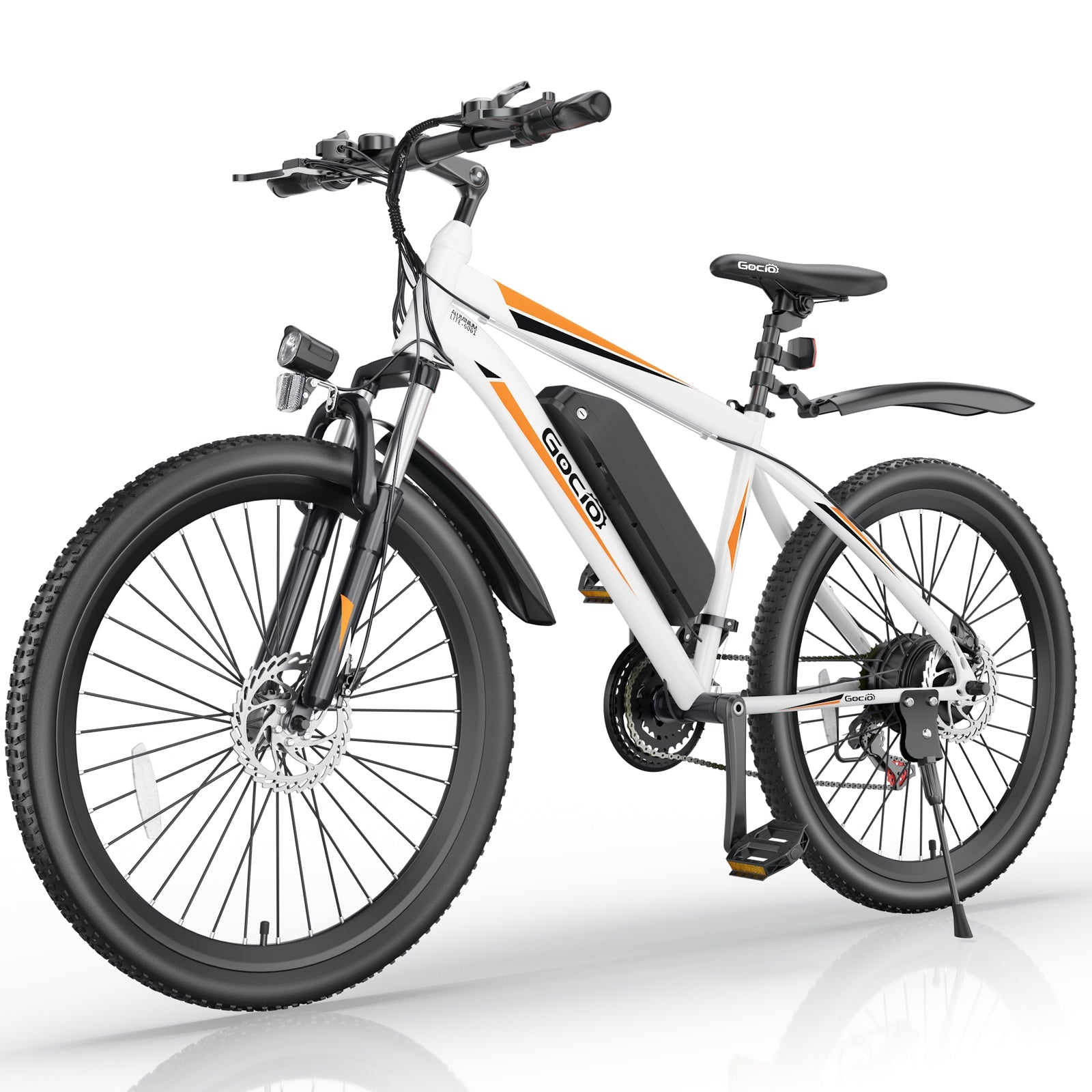 Gocio Electric Bike 500W Adult Electric Mountain Bike 26" Off Road Electric Bicycle 21 Speed Commuter E-Bike Max 19.8mph with 48V 375Wh Battery UL2849 - GOCIO