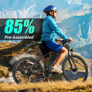 Gocio 500W 27.5" Electric Bike, Max 19.8mph Electric Mountain Bike 48V 10.4Ah Removable Battery Commuter Ebike for Adults, LCD Display Electric Bicycles, Shimano 21 Speed UL2849 Certified - GOCIO