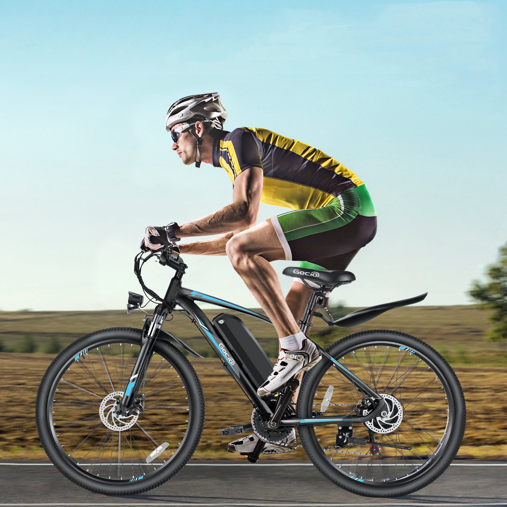 Bicicleta eléctrica Gocio de 500 W y 27,5", 31,9 km/h, batería extraíble de 48 V y 10,4 Ah, para adultos, con pantalla LCD, Shimano de 21 velocidades y certificación UL2849.